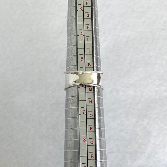 Sterling Silver 925 Oval Bezel Set Turquoise Cigar Band Ring Size 5.75 NEW - Picture 9 of 16